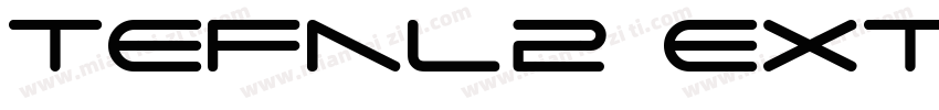 Tefal2 extended字体转换